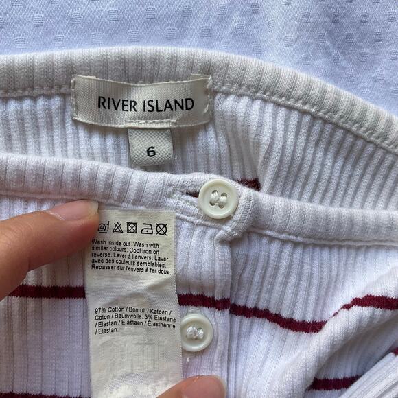 River Island Women Summer Tank Top, white, size 6 - Picture 4 of 6